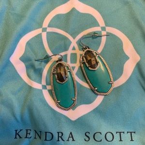 Kendra Scott Emmy teal/turquoise earrings